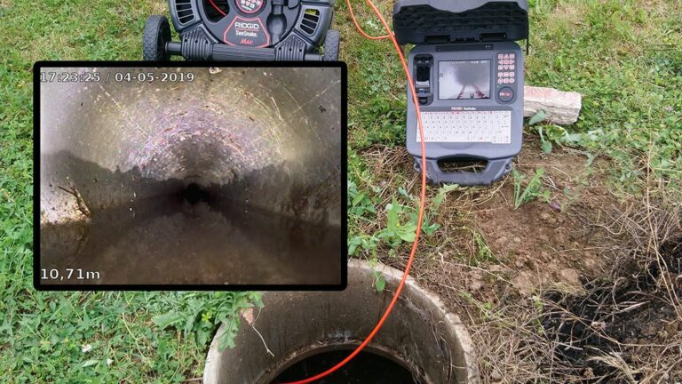 Inspection d&rsquo;une canalisation à l&rsquo;aide d&rsquo;une caméra